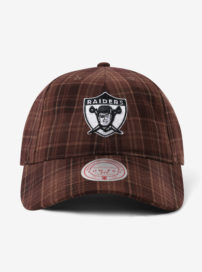 Checked Low Pro Oakland Raiders Cap