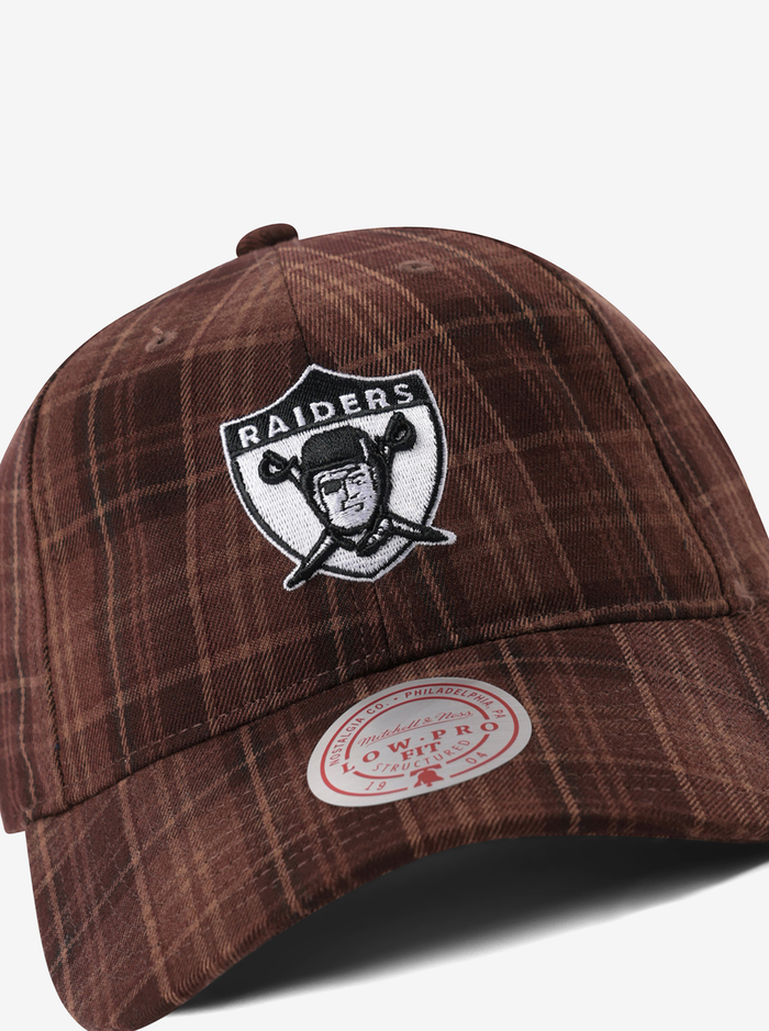 Checked Low Pro Oakland Raiders Cap