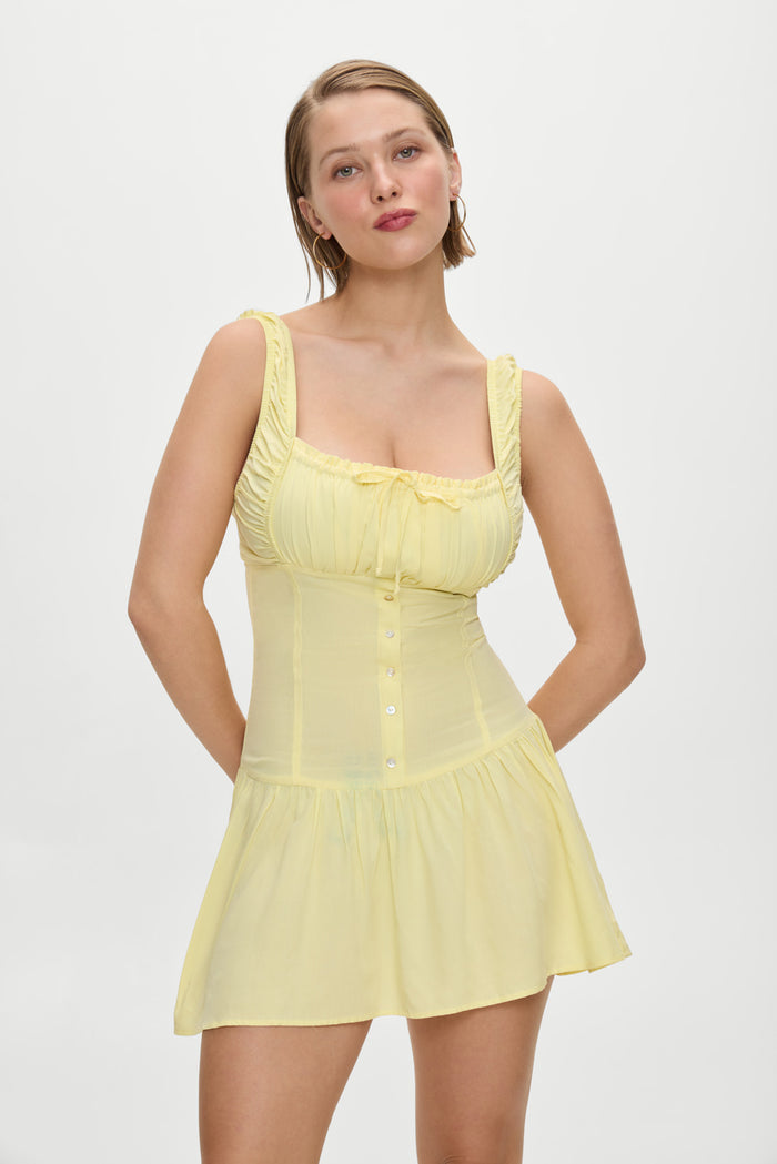Christa Mini Dress Sunflower
