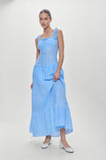 Christabelle Polka Dot Maxi Dress Raindrop Print
