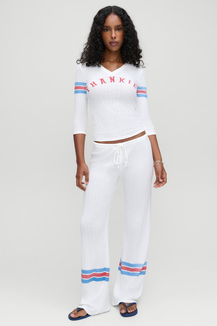 Class Act Relaxed Pointelle Pants - Book Club