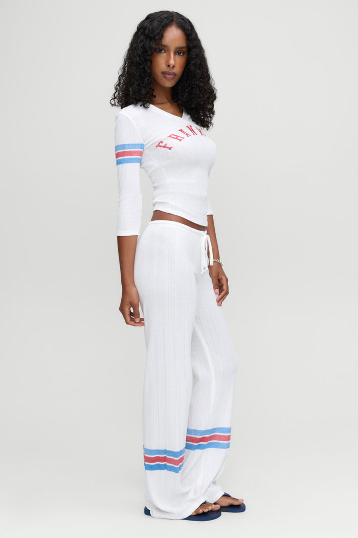 Class Act Relaxed Pointelle Pants - Book Club