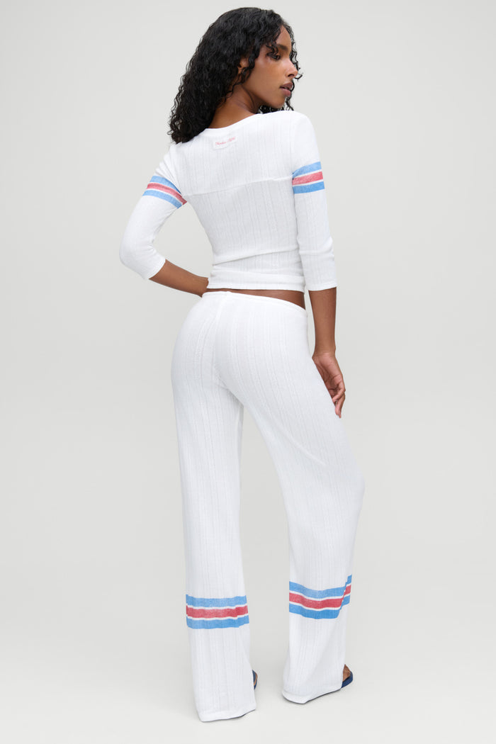 Class Act Relaxed Pointelle Pants - Book Club