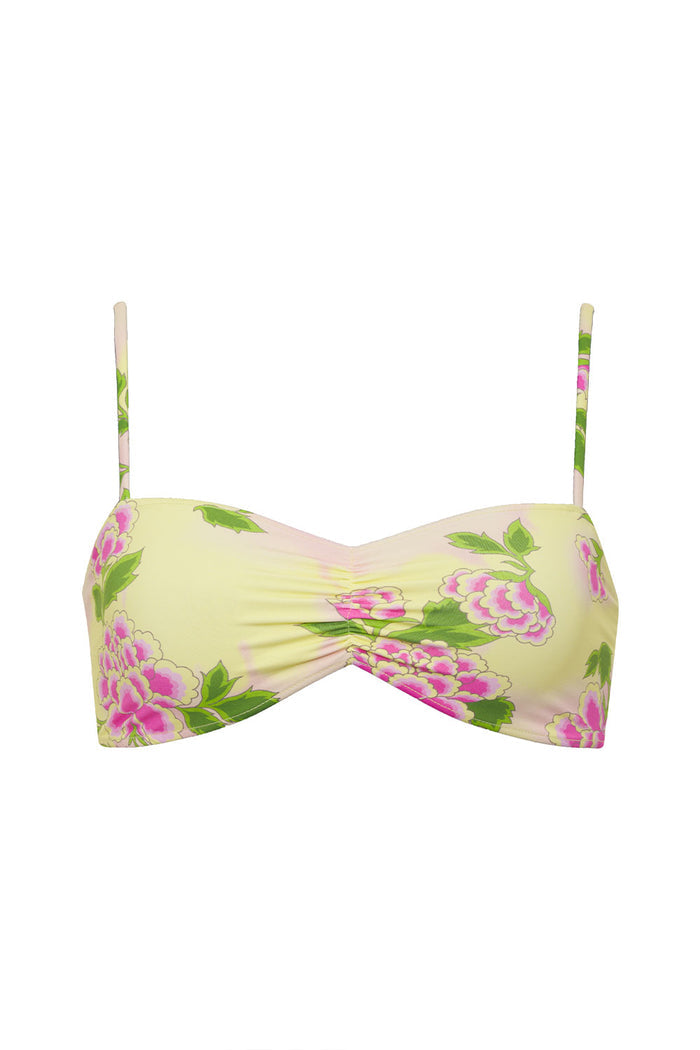 Cleo Floral Bralette Bikini Top Mojito