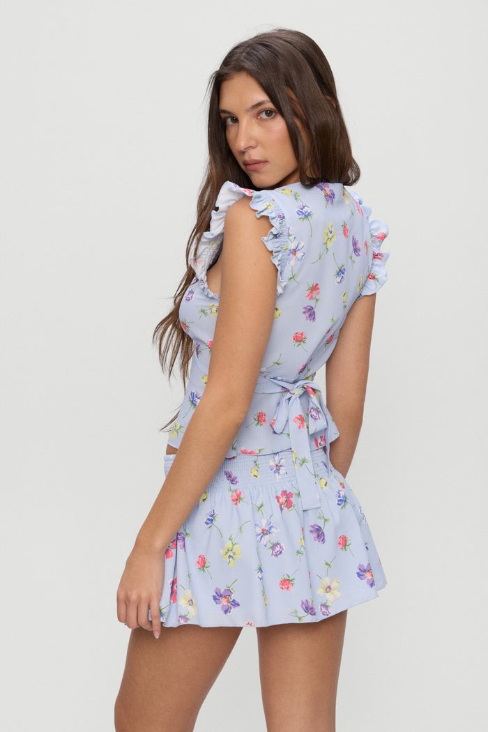 Clover Mini Skirt - Fresh Florals