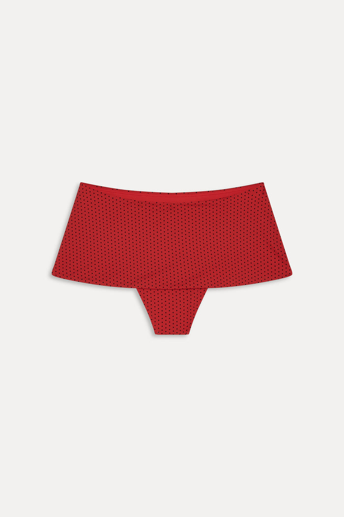 Clover Polka Dot Swim Skirt - Spice Dot