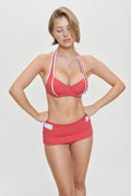 Clover Swim Skirt Red Polka Dot