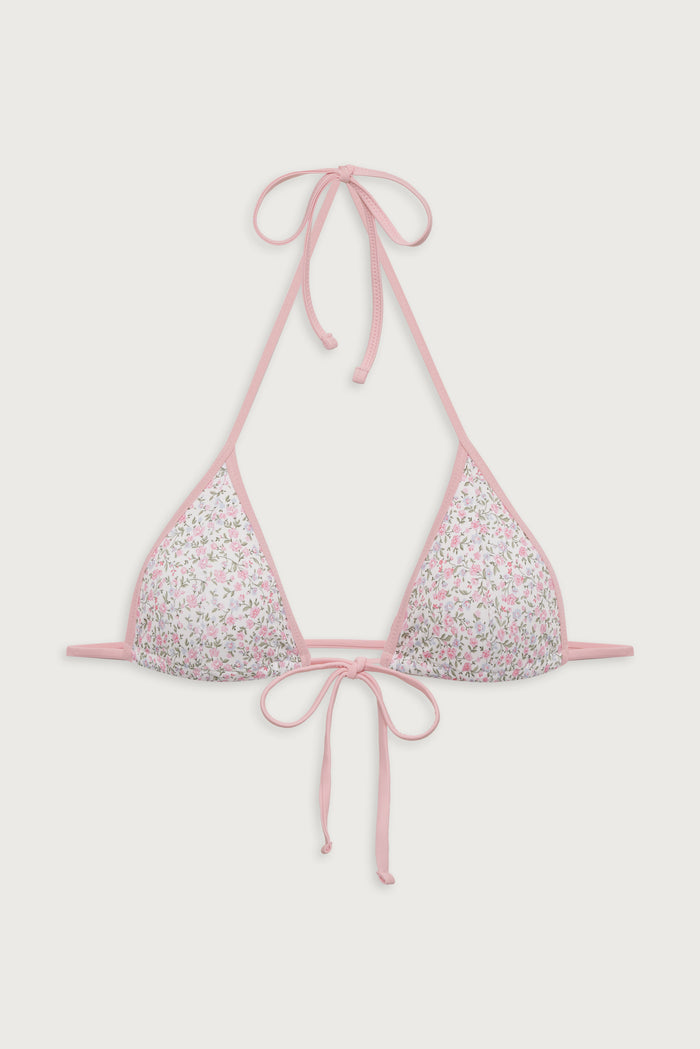 Coastal micro triangle bikini top baby blanket