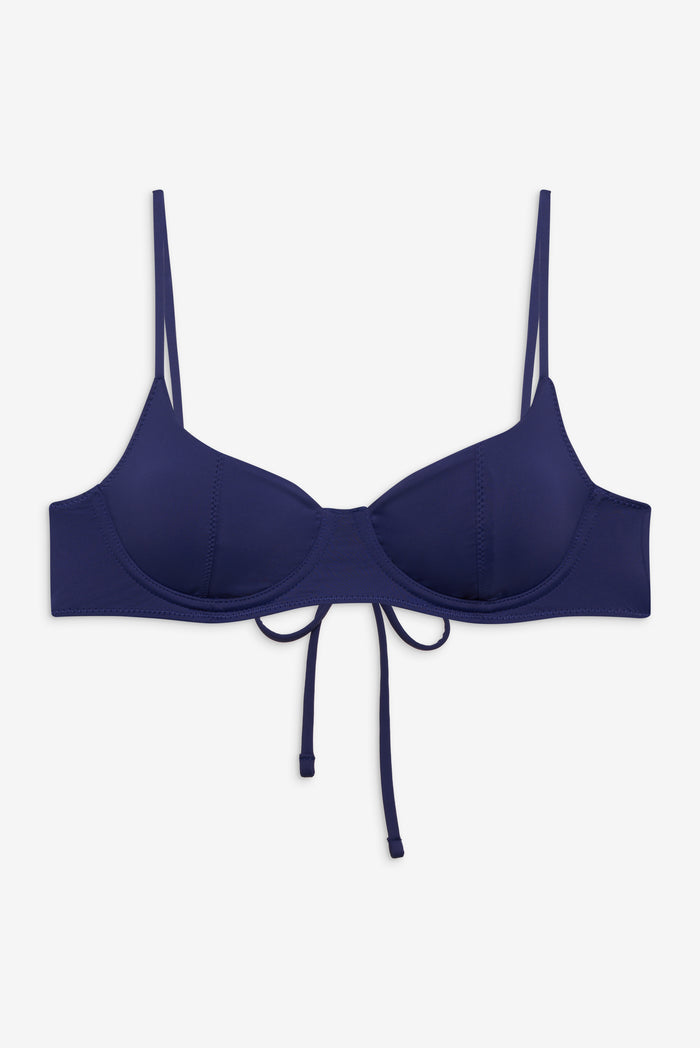 Cola Underwire Bikini Top Midnight Dip Navy Blue