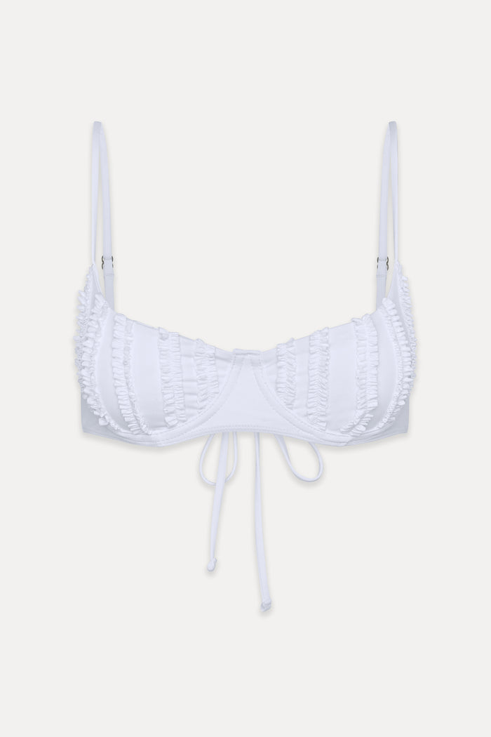 Cola Underwire Bikini Top Optic White