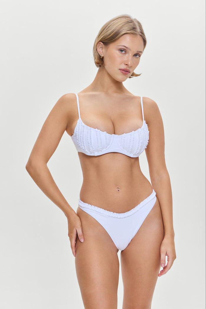 Cola Underwire Bikini Top Optic White