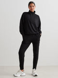 Comfy Modal Half Zip in Black