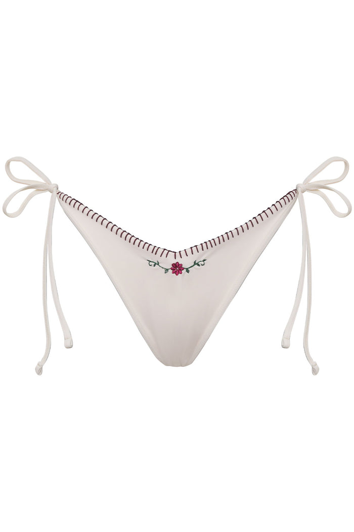 Connor Embroidered Cheeky Bikini Bottom Sea Fairy