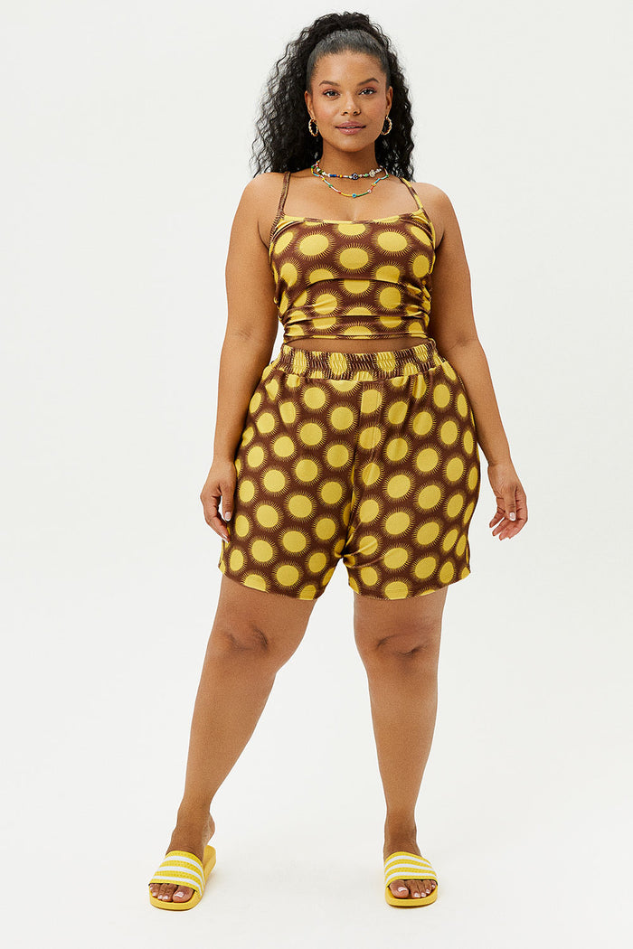 Courtney Golden Terry Scoop Tank Extended