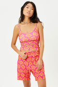 Courtney Hibiscus Honey Terry Tank