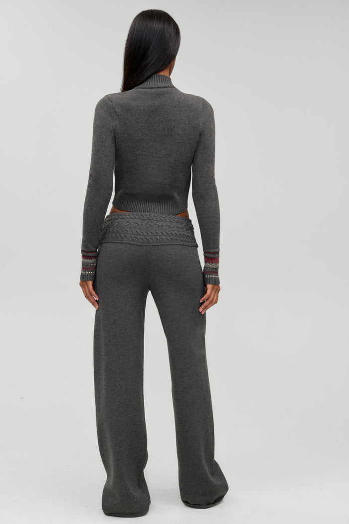 Crosby Cloud Cable Knit Pant - Winter Skies