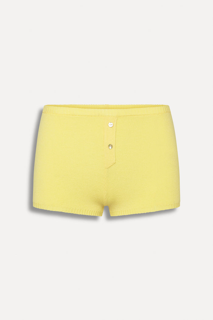 Cuddle Knit Booty Shorts - Honeycomb