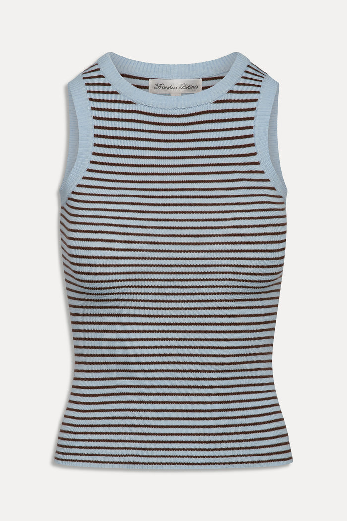 Cuddle Knit Tank Top - Montauk Stripe