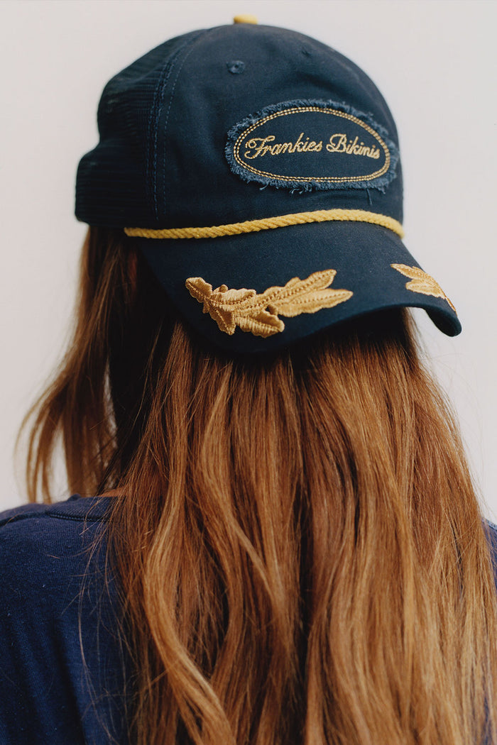 Dakota Canvas Trucker Hat - Bleacher Blue