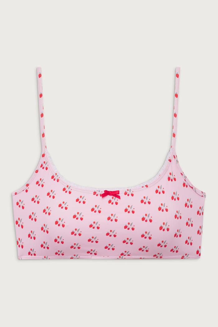 Dallas Bralette Bikini Top - Baby Berry