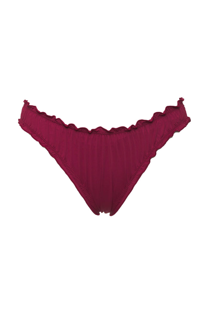 Dawson Cheeky Bikini Bottom Bordeaux