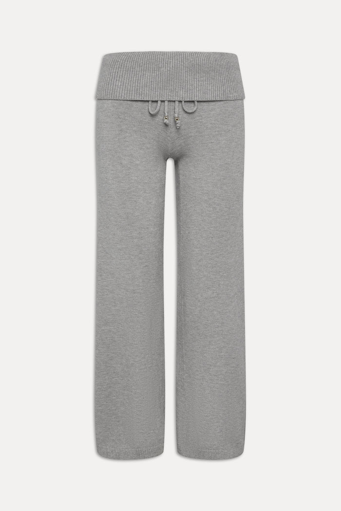Dawson Knit Fold Over Pants - Cloud Cover