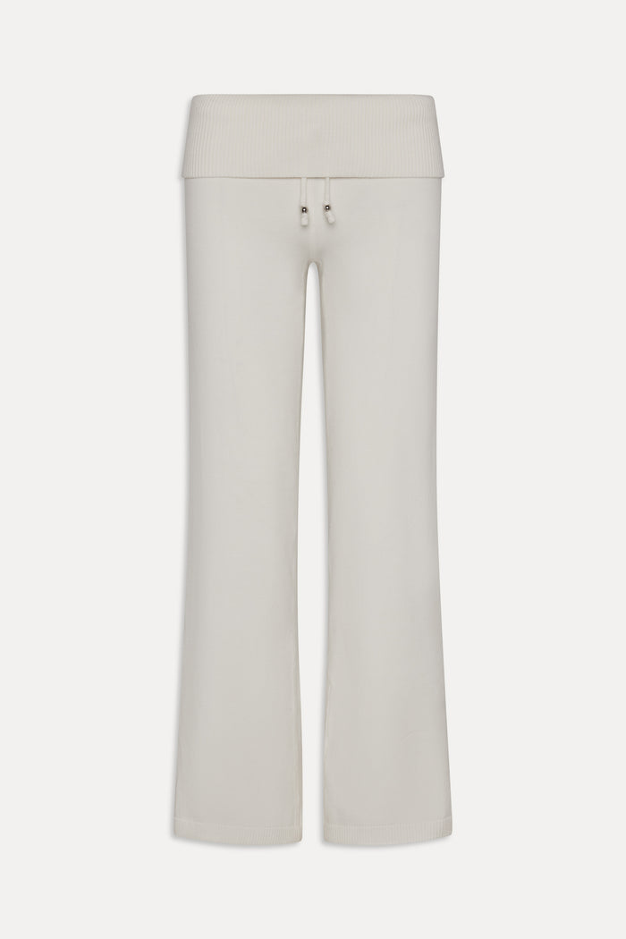 Dawson Knit Fold Over Pants - Honeymoon