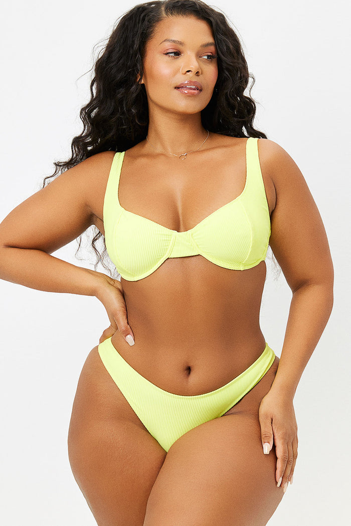 Dawson Lemonade Ribbed Cheeky Bottom Extended
