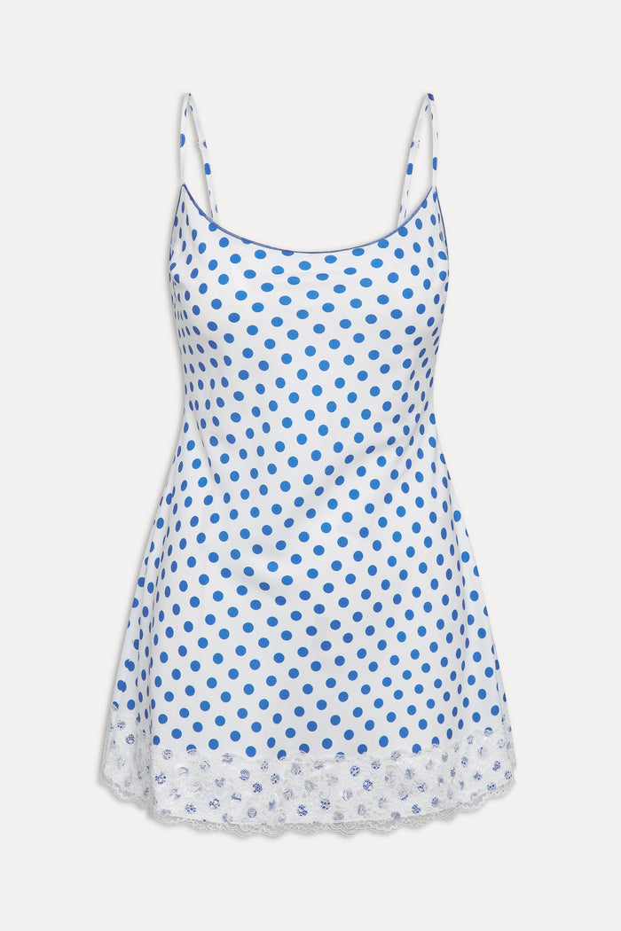 Delaney Polka Dot Mini Dress - Delicate Dot
