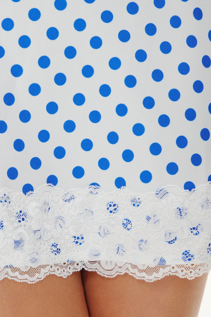 Delaney Polka Dot Mini Dress - Delicate Dot