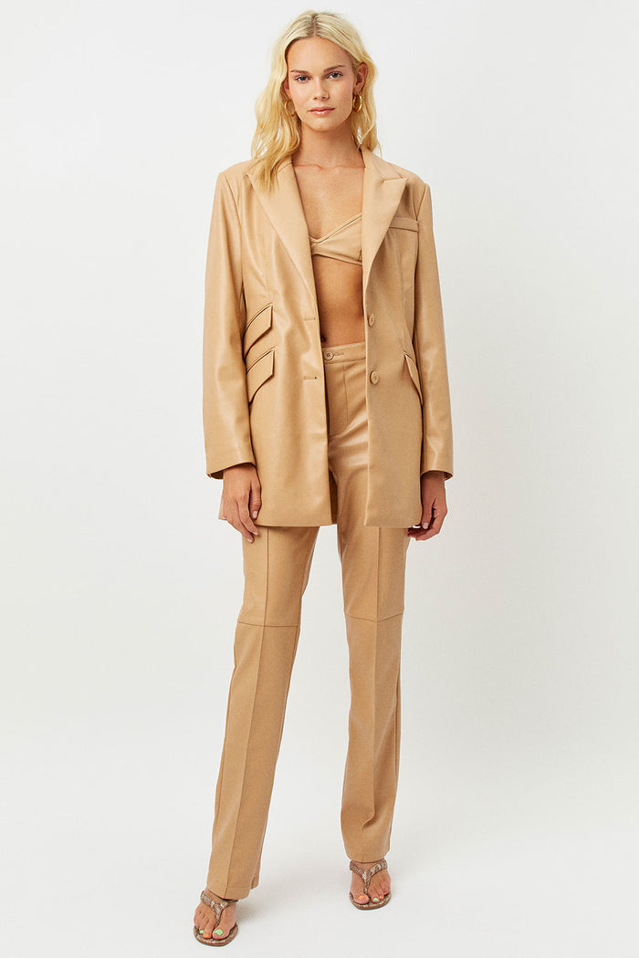 Diana Earth Vegan Leather Blazer
