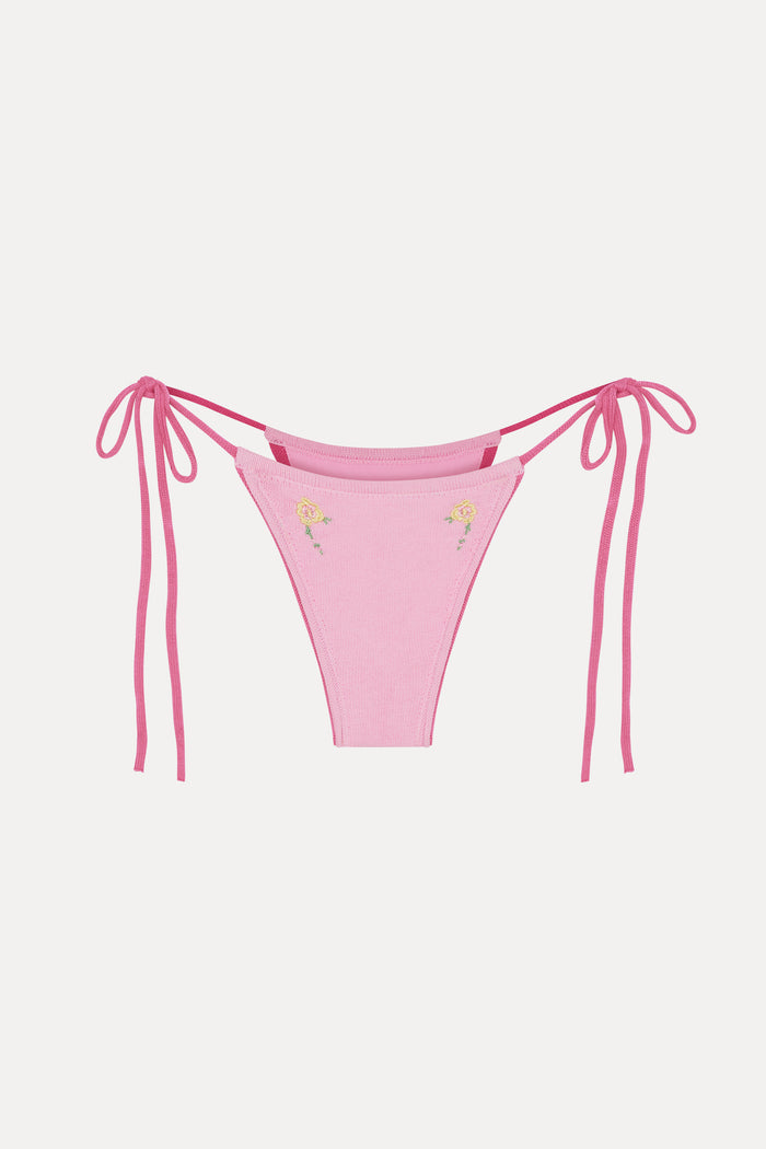 Divine Skimpy String Bikini Bottom - Strawberry Lemonade