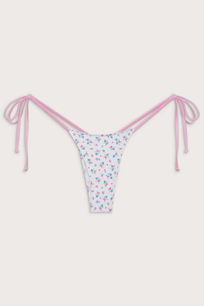Divine Tie Side Skimpy Bikini Bottom - Sweet Meadow