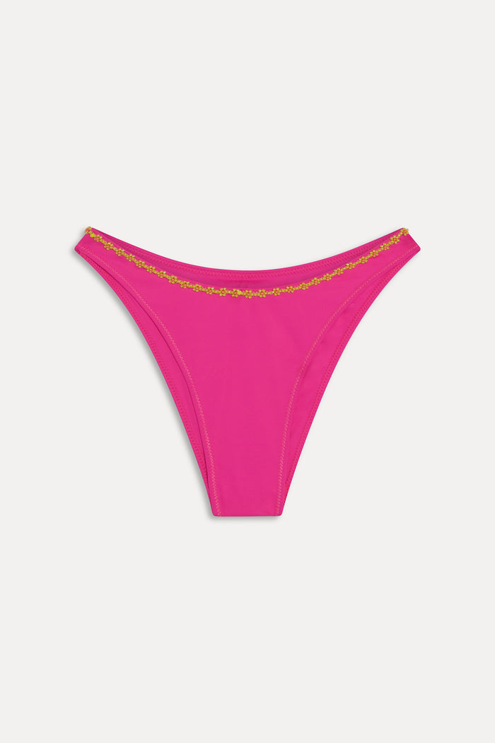 Dove Beaded Bikini Bottom - Sea Star Pink