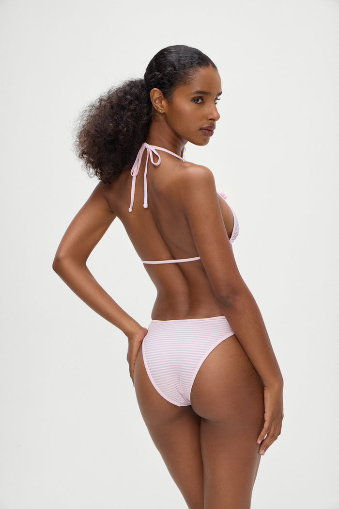 Dove Classic Bikini Bottom Rosewater Stripe