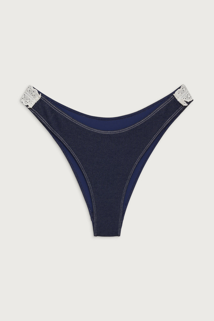 Dove classic bikini bottom blue denim