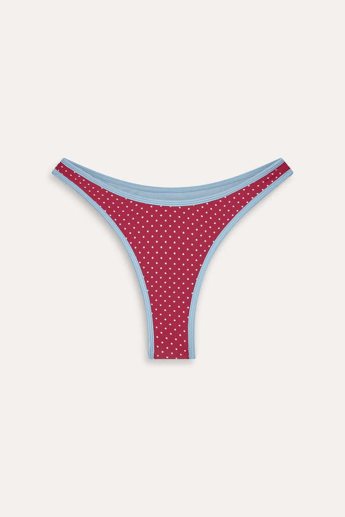 Dove Polka Dot Bikini Bottom - Tuscany