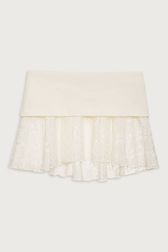 Dream Lace Skirt - Porcelain