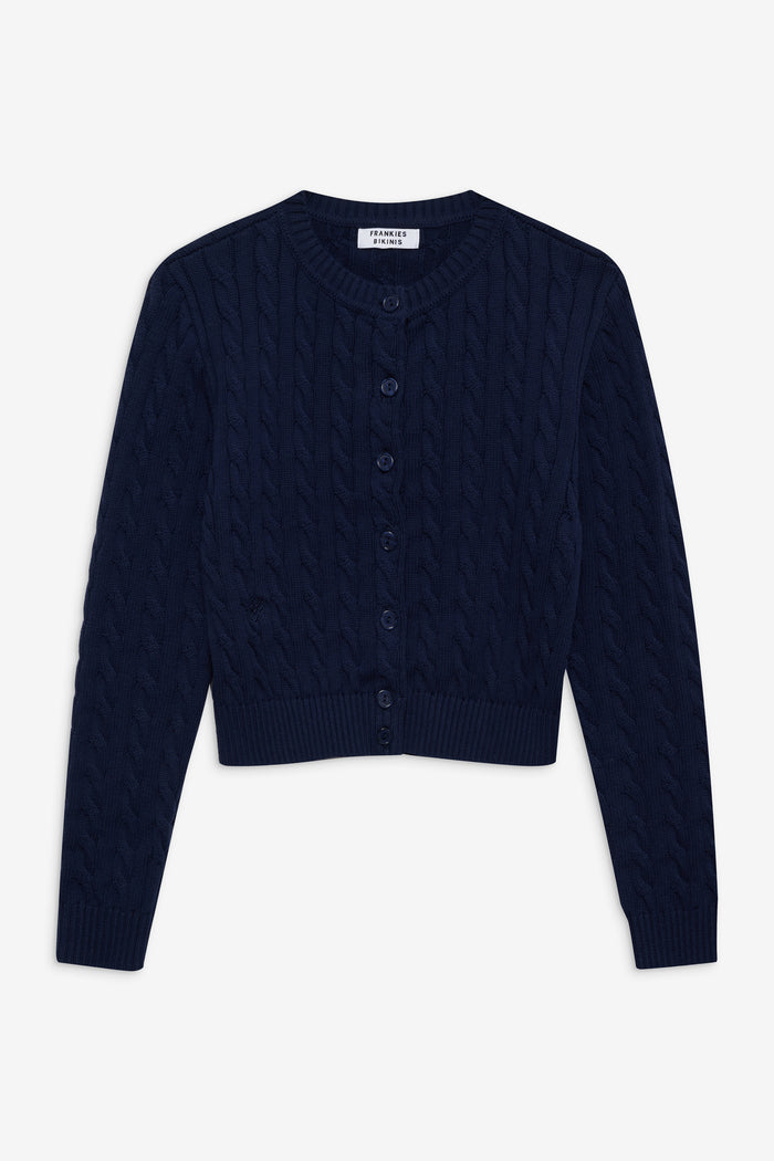 Dudley Cable Knit Cardigan Starlight