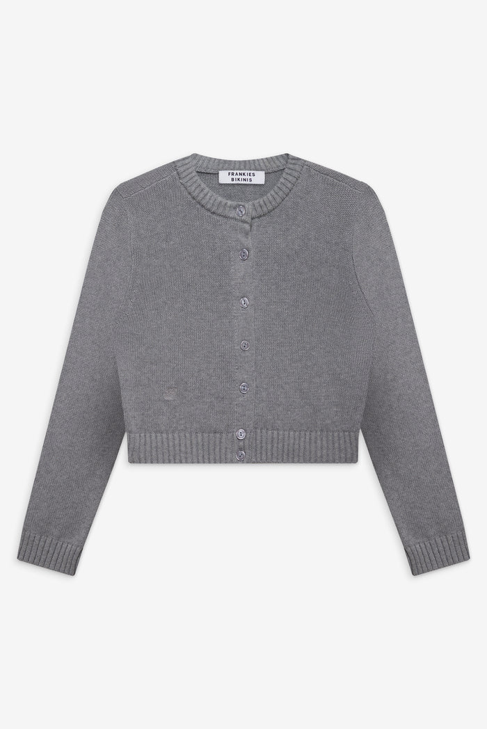 Dudley knit cardigan rain cloud