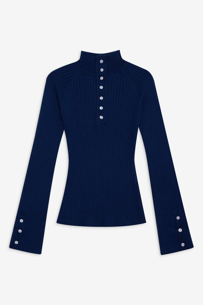 Duke Sweater in Midnight Blue