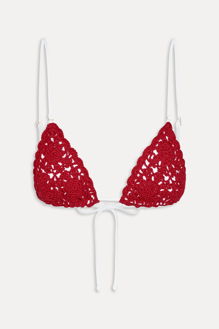 Elena Micro Crochet Bikini Top - Havana Crochet