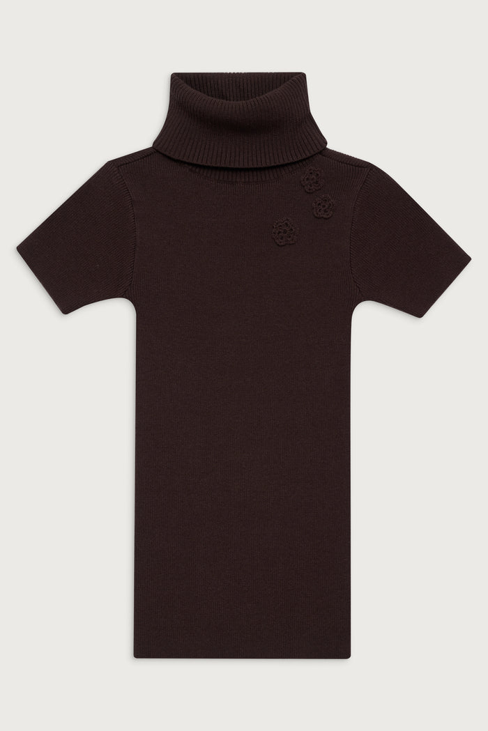 Elle ribbed cloud knit sweater mocha