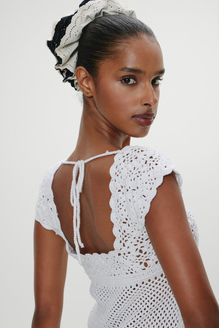Eloise Crochet Mini Dress - Angel's Meadow
