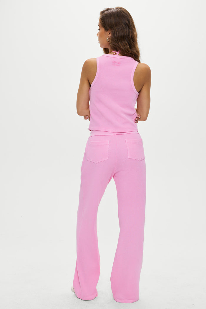 Emma Thermal Low Rise Pants - Blush