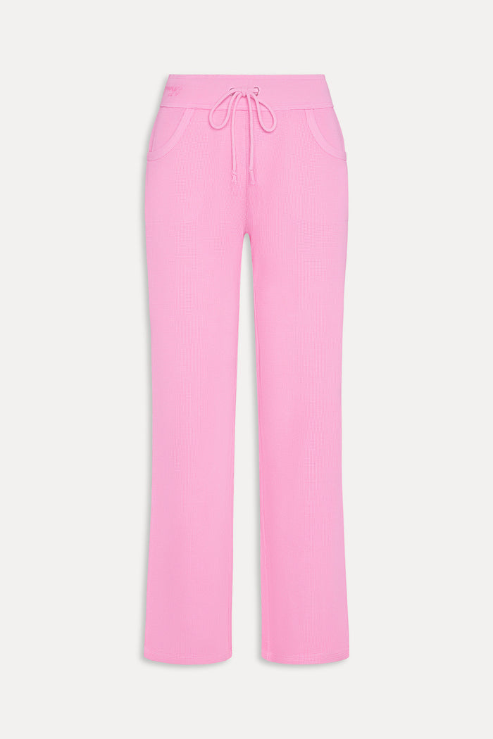 Emma Thermal Low Rise Pants - Blush