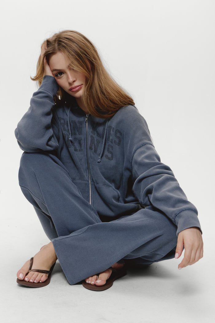 Emma Thermal Pant - Shadow Blue