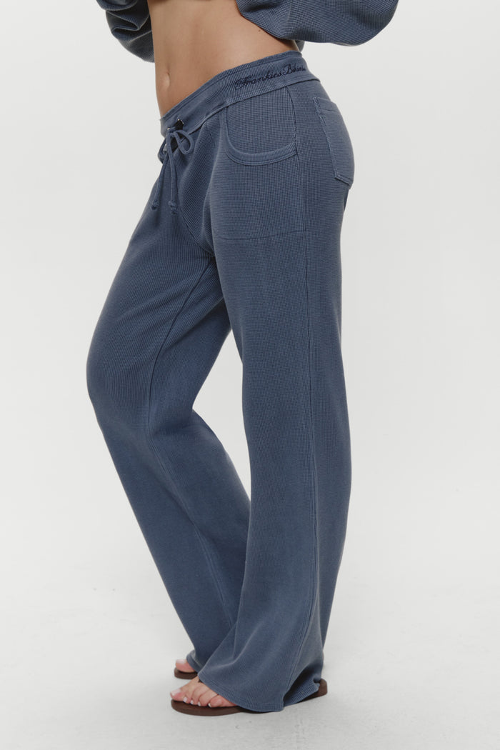 Emma Thermal Pant - Shadow Blue