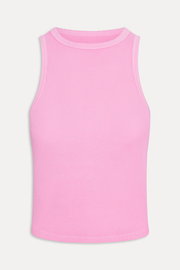Emma Thermal Tank Top - Blush