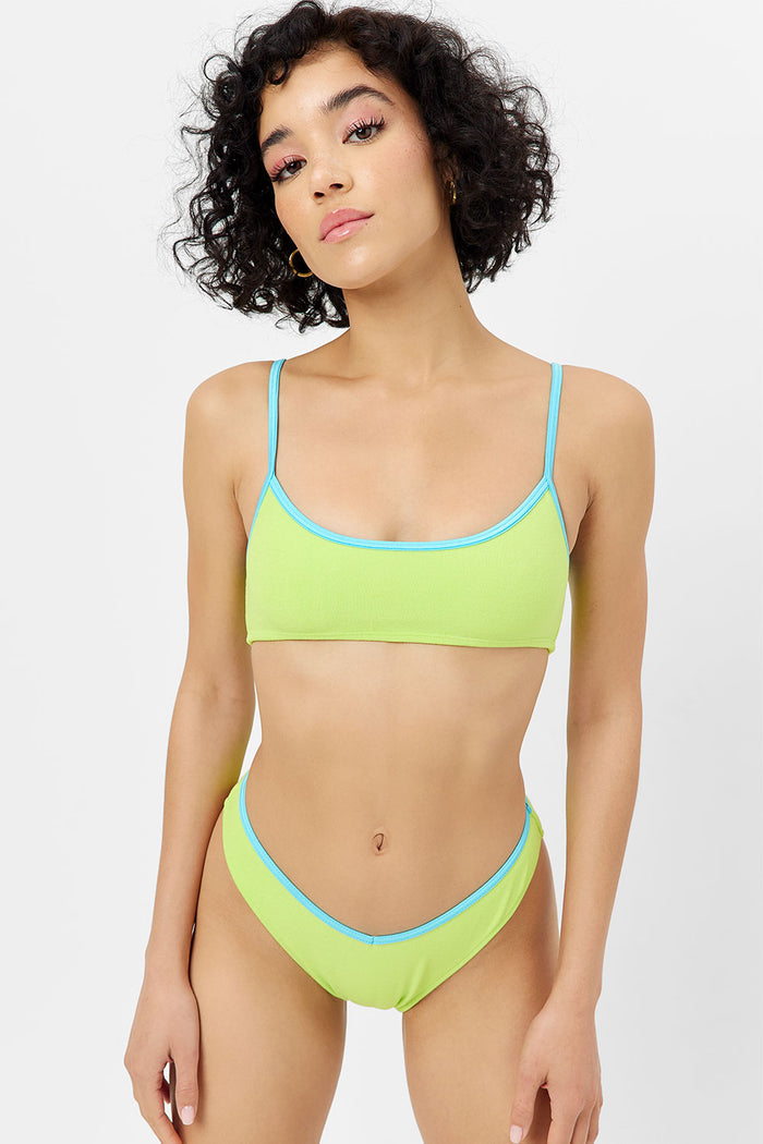 Enzo Terry Cheeky Bikini Bottom Siren